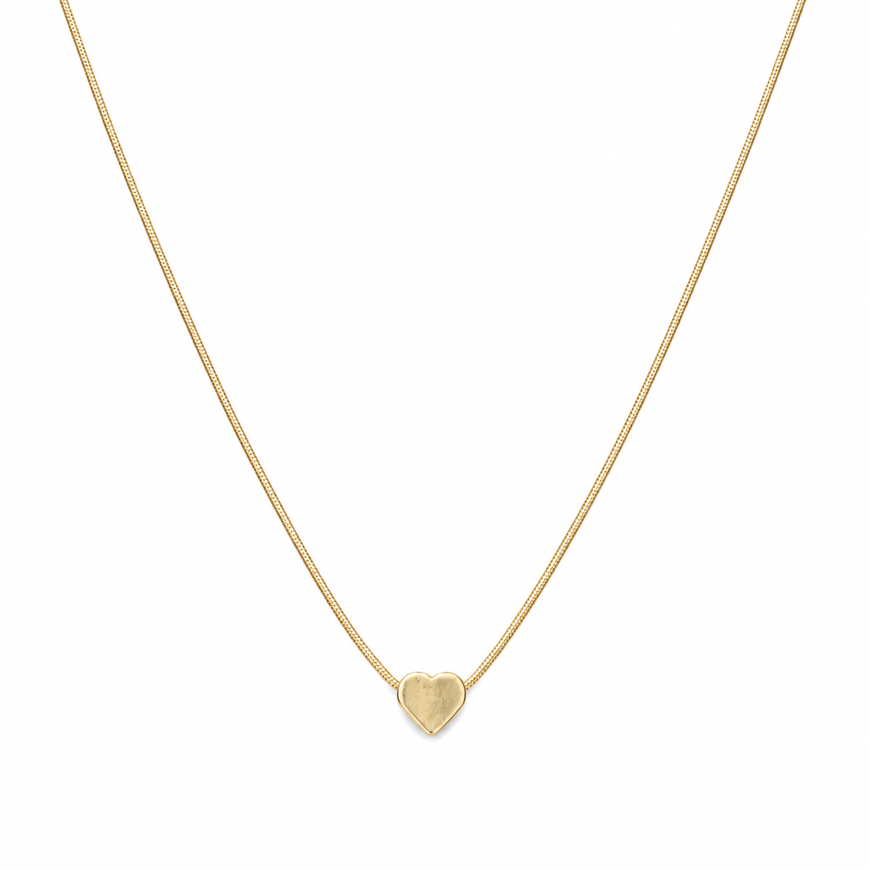 Gold heart pendant necklace in open beige luxury jewelry gift box with satin ribbon and baby's breath on cream satin – bridal jewelry gift AureliaBlends